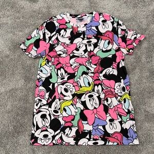 Colorful Cartoon Character T-Shirt Dress